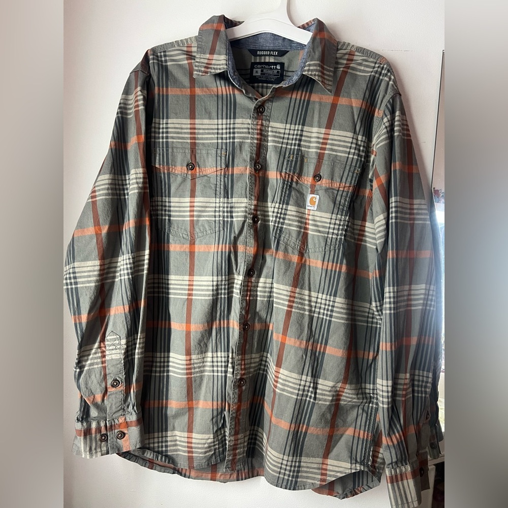 Carhartt Men’s Plaid Button Down Shirt